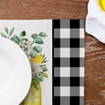 thumbnail image 3 of Lemon Summer Placemats 12x18 Inch Set of 4 Black Vase Spring Table Mats Farmhouse Rustic Holiday Kitchen Dining Table Decoration for Indoor Outdoor Dinner Party Décor GP084-18, 3 of 5
