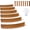 Rust color, variant on 6 Pack 40" x 8" Galvanized Steel Landscape Edging, Hammer-in Metal Garden Border Edging with Corrugated Teeth, Heavy Duty Lawn Edging for Flower Beds & Pathways