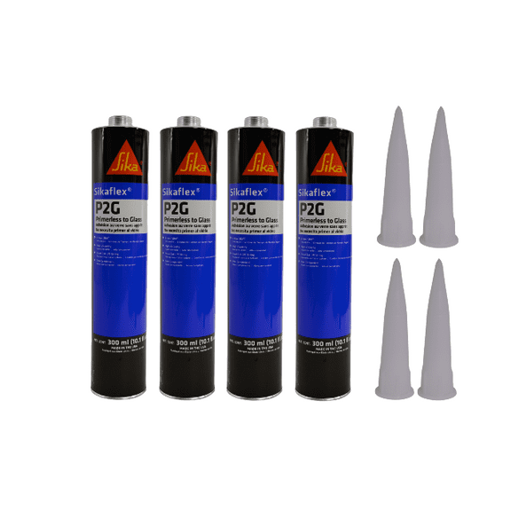 Auto Glass Urethane/Adhesive/ Primerless to Glass 4 Tubes Sika P2G