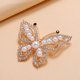 thumbnail image 2 of Broche de mariposa con perlas para mujeres y niñas, perlas de imitación de cristal, 2 of 5