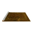 thumbnail image 2 of Ahgly Company Machine Washable Indoor Square Persian Yellow Traditional Area Rugs, 5' Square, 2 of 4