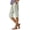 Green, variant on Jewelreauty Women's Striped Shorts Cotton Linen Straight Leg Elastic High Waist Casual Long Shorts Beach Summer (XL, Green)