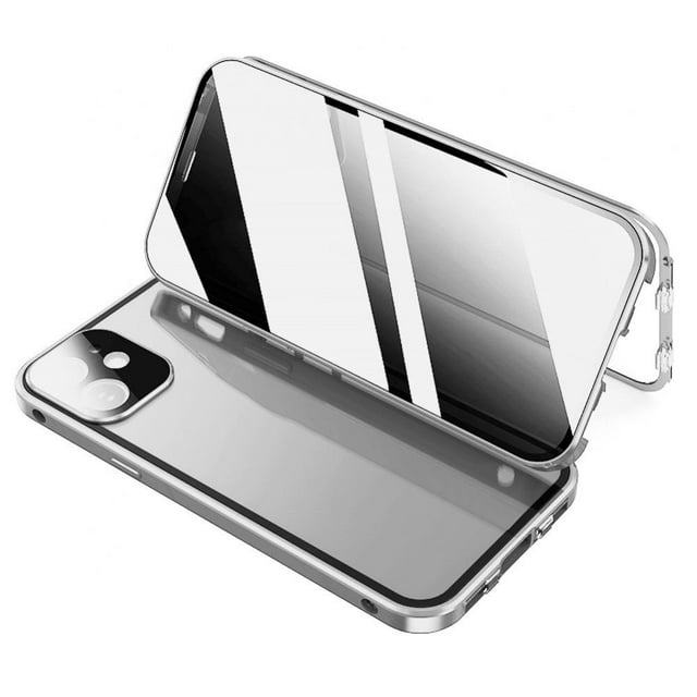 PENGXIANG Magnet Double-Sided Buckle 11 Pro Max Tempered Glass Phone Case 12 -Inclusive Metal 11 Anti-Peeping Phone Christmas Birthday Gift