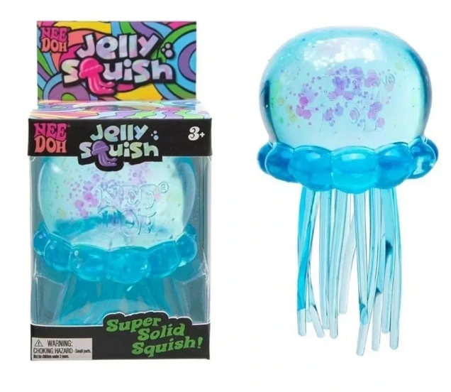 Nee Doh Jelly Squish BLUE, 1PC