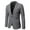 Dark Gray, variant on Fesfesfes Blazer for Men's Fall And Winter Fashion Personality Solid Color Casual Suit Jacket On Sale