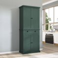 thumbnail image 2 of ARTPOWER 72" Tall Kitchen Pantry Storage Cabinet with Drawer and Adjustable Shelves, Pantry Cabinet for Kitchen, Bathroom or Hallway, Black, 2 of 8