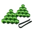 thumbnail image 4 of 20x Car Wheel Lug Nut Covers Auto Hub Screw Protector Anti Rust Wheel Rim Cover Clip Removal Tool Decorative Tyre Screw Cap Bolt Caps Green 21mm, 4 of 8