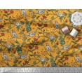 thumbnail image 3 of Soimoi Poly Georgette Fabric Bird & Leaf Bird Decor Fabric Printed Yard 52 Inch Wide, 3 of 3