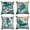 Blue, variant on Cheers.US 4Pcs Outdoor Throw Pillow Covers Beach Coastal Sea Turtle Octopus Whale Seahorse Cushion Cases Decorative Summer Ocean Decor for Couch Patio Furniture 18x18 Inch
