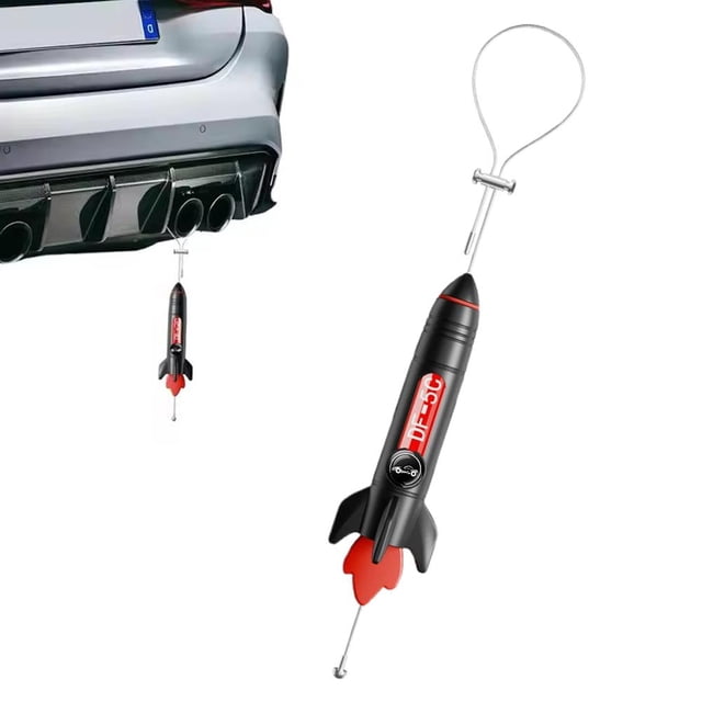 Car Anti-Static Gound Chain 3D Rocket Design Ground Wire Electrostatic Styling - Adjustable Car Anti Static Strip for Safe Driving Vehicle Truck SUV Rv