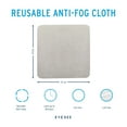 thumbnail image 4 of EyeSee Reusable Anti-Fog Cloth, Pack of 3 - Cleaning Cloth for Glasses, Cameras, Electronics and More - Reusable up to 700 Times, 4 of 6