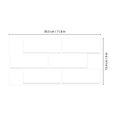 thumbnail image 5 of Walplus Peel and Stick Backsplash London Minimalist Brilliant All-White 3D Tile Decals 60 Sheets 12" x 6", 5 of 10