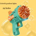 thumbnail image 1 of Pistola de burbujas eléctrica automática para niños, jabón, cohete, máquina de burbujas, juguete portátil para fiesta al aire libre, soplador de luz LED, juguetes, regalos para niños, 1 of 4