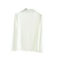 thumbnail image 1 of MeetoTime Comfortable Long Sleeve Tops for Women Mock Neck Pullover Shirts Soft Slim Basic Layer Undershirts, 1 of 6