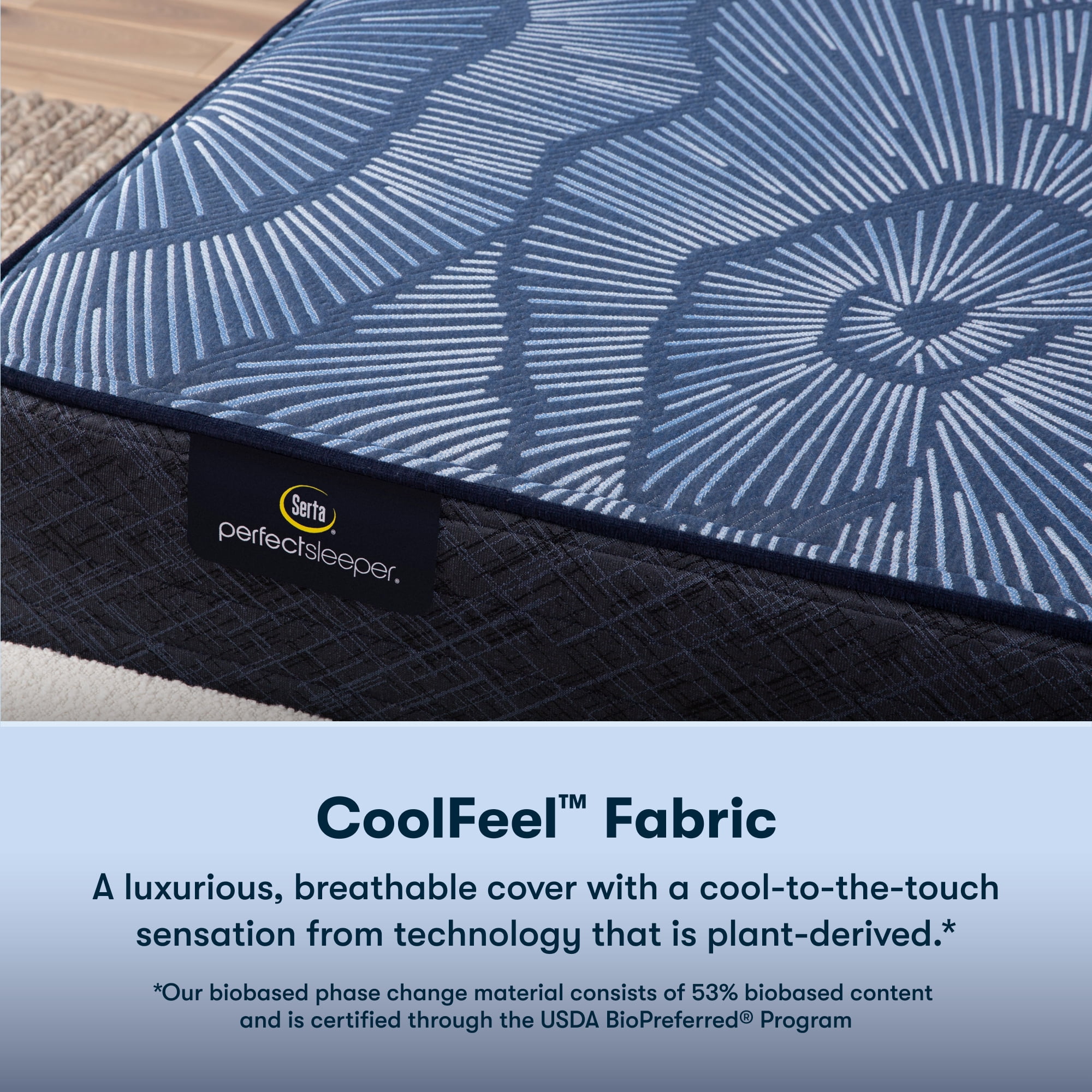 Serta 12" Queen Mattress, Perfect Sleeper Pacific Peace Medium, Hybrid Mattress, Queen Size Mattress, Adult Mattress