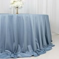 thumbnail image 2 of Efavormart 132" Dusty Blue Premium Scuba Round Tablecloth, Wrinkle Free Polyester Seamless Tablecloth, 2 of 10