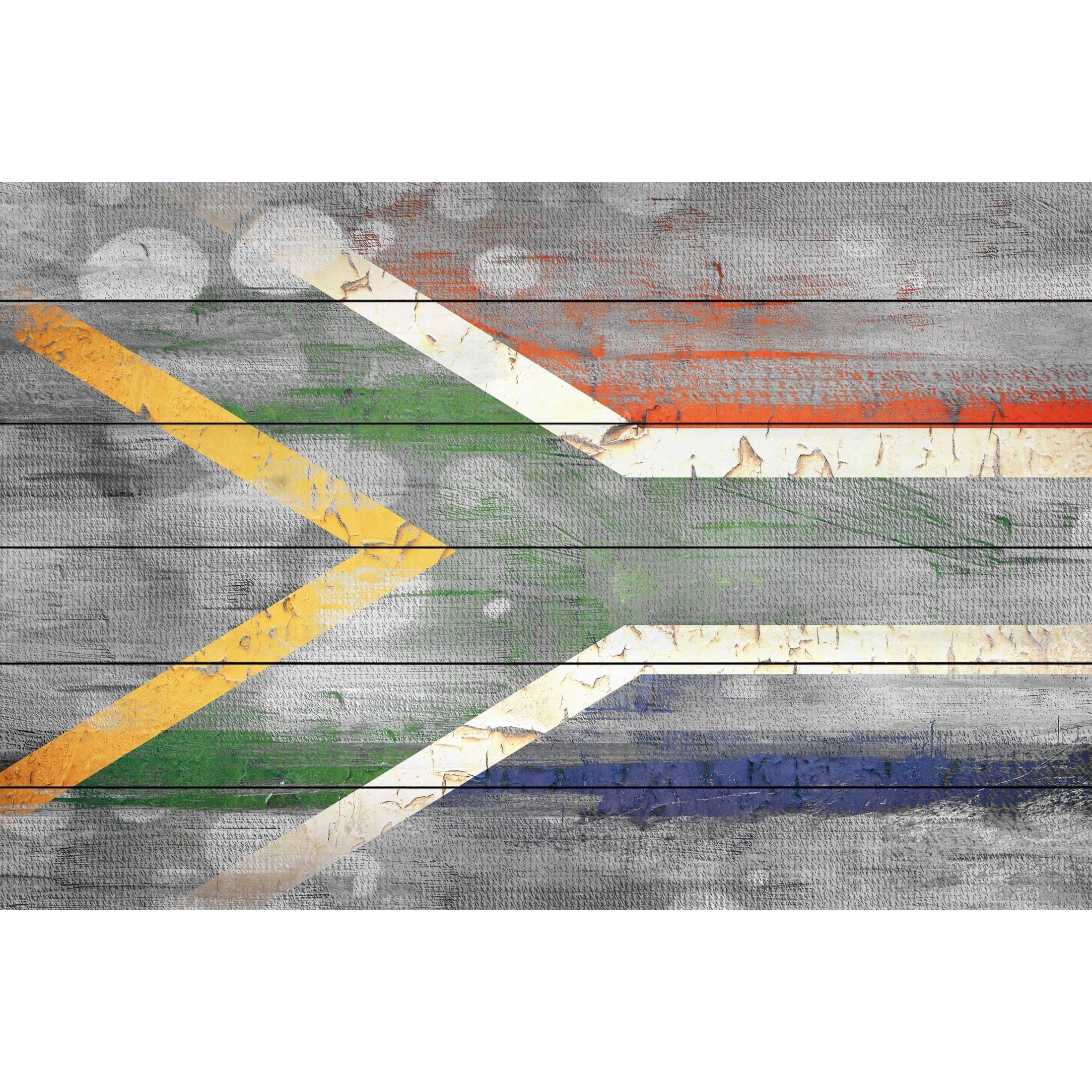 Parvez Taj "Fly Africa" Print on White Wood