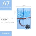thumbnail image 4 of Loose-leaf Refillable Notebook Lightweight Portable Notebook for Travelers Writers  Red A6, 4 of 8