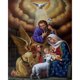 thumbnail image 1 of 5D DIY diamante pintura religión Natividad completo redondo taladro mosaico arte imagen Likrtyny Arte deco, 1 of 9