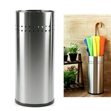 Stainless Steel Umbrella Holder Long Handle Umbrella Storage Bucket, Umbrella Stand Rack Container for Home Household Store Hotel