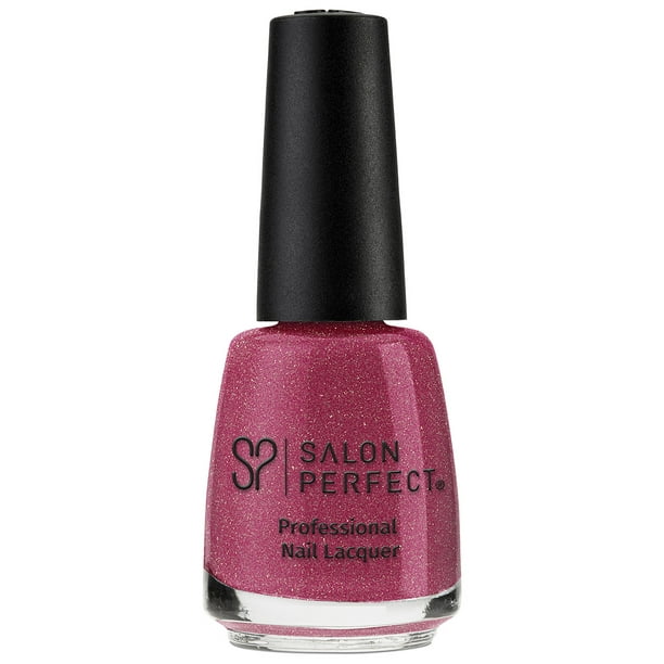 Salon Perfect Nail Polish, Mauve with Glitter, Lipstick It Em 240, 0.5
