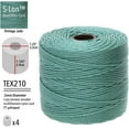 thumbnail image 3 of The Beadsmith S-Lon Bead Cord – .5 mm Twisted Nylon Cord, 4 Spools, Vintage Jade Color, TEX210, 77 Yards, 3 of 6