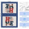 thumbnail image 6 of 4th of July Kitchen Towels Set of 2 American Flag Dish Towels and Dishcloths Sets Decorative Tea Towel Blue Star Side Independence Day Absorbent Hand Towels for Kitchen Bathroom Holiday Decor Gift, 6 of 6