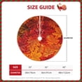 thumbnail image 2 of Rateoe Autumn Leaf Pattern Christmas Tree Skirt with Ties , Christmas Tree Decorations, Farmhouse Christmas Decor Xmas Holiday Decorations-36", 2 of 6