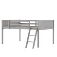 thumbnail image 6 of Harper & Bright Designs Full Size Low Loft Bed for Boys Girls, Wood Junior Loft Bed Frame with Ladder for Girls Boys, Gray, 6 of 11