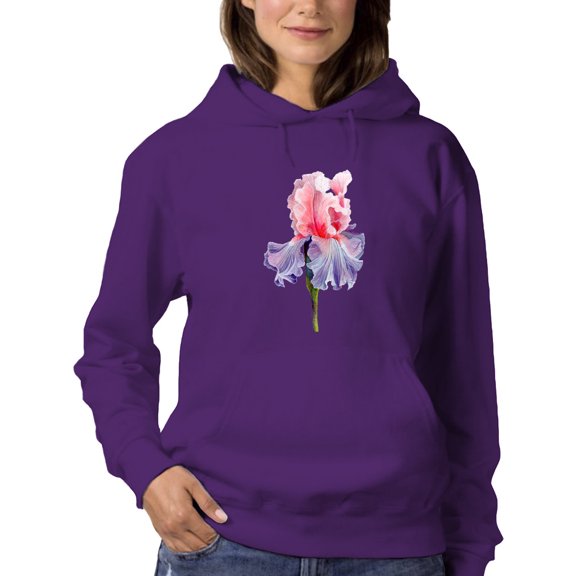 Artshine Lola Bearded Iris Hoodie Women -Katie Lloyd Designs, Female Large
