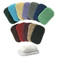thumbnail image 1 of Xeyise - Juego de 5 jaboneras antideslizantes sin BPA, almohadillas autodrenantes, tapete tejido recortable para baño, cocina, ducha, fregadero, jabonera, 1 of 8