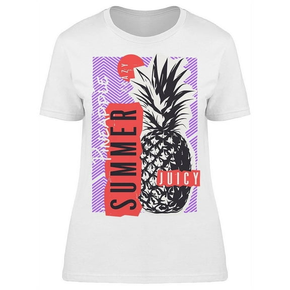 Pineapple Summer. Poster T-Shirt Women -Image by Shutterstock, Female x-Large