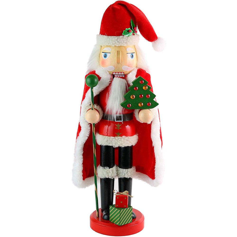 Ornativity Santa Nutcracker 13.5" Holiday Wooden Nutcracker Santa