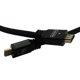 thumbnail image 4 of Cable trenzado de nylon negro de 4K HDMI 2.0 de alta velocidad SatelliteSale SatelliteSale 1P50FTNHDM, 4 of 5