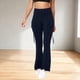 thumbnail image 1 of Pincandy Women's Solid Color High Waist Flared Yoga Pants - with Pockets, Casual Fit for Yoga & Daily Wear, 1 of 7