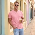 thumbnail image 6 of Garbnen M-5XL Men's Big and Tall Shirts Loose Fit Short Sleeve Men's V Neck T Shirts Lightweight Breathable Summer Casual Business Going Out Workout Shirts L, 6 of 9