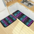 thumbnail image 7 of Coolnut Colorful Leopard Anti Fatigue Mats for Kitchen Floor,Set of 2 Non Skid Washable Waterproof Anti Kitchen Floor Mats for Kitchen Office Laundry Room Bathroom (19"x27"+19"x47") Home Decor, 7 of 7
