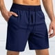 thumbnail image 2 of Pantalones cortos deportivos transpirables para hombre: cintura media, cordón elástico, running/fitness/ciclismo, para todo el verano, 2 of 5