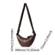 thumbnail image 4 of Bolso Cuerno Vaca PU para Mujer Cruzado Media Viajes Al Aire Libre (café), 4 of 6