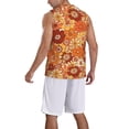 thumbnail image 2 of Honeii Hippie Flower print basktball shirt for men and women, Unisex basketball jersey for Theme party-X-Large, 2 of 6