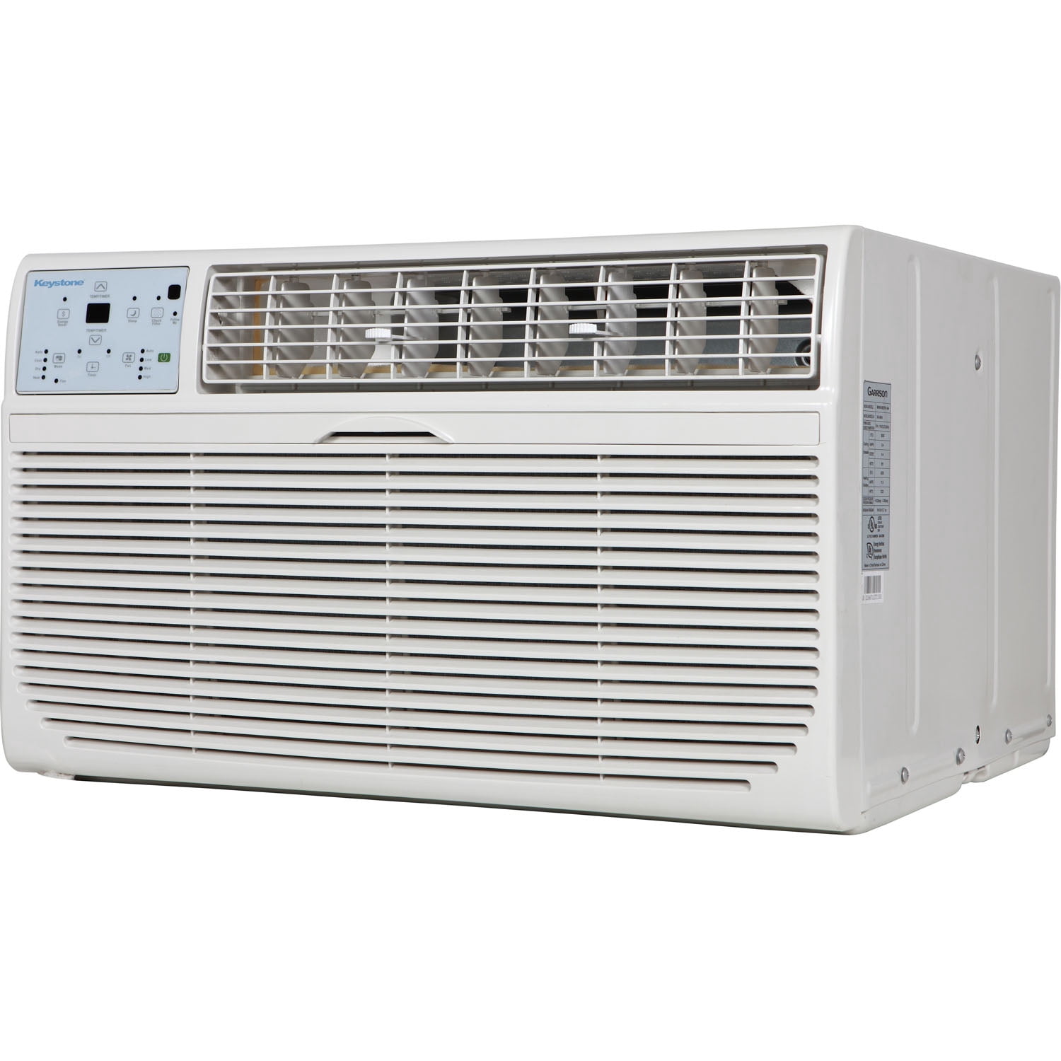Keystone 12,000 BTU 230-Volt Through-the-Wall Air Conditioner with Remote, White, KSTAT12-2C