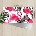 thumbnail image 2 of Flamingo and Zebra Pattern Front License Plate, Metal License Plate, Funny Standard Plates Personalized Novelty Decorative For Men/Women/Boys/Girls Car 6×12 Inch, 2 of 6