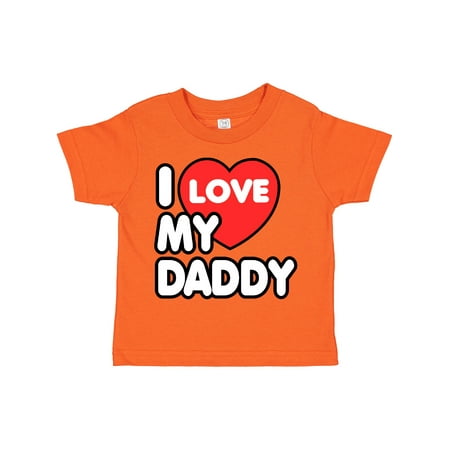 

Inktastic I Love My Daddy Gift Toddler Boy or Toddler Girl T-Shirt
