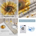 thumbnail image 2 of Vintage Sunflower Blackout Curtains for Bedroom, Wooden Yellow Summer Botanical Floral Retro Thermal Insulated Kitchen Drapes with Grommets, Light Blocking Window Treatment, 2 Panels 42" x 63", 2 of 7