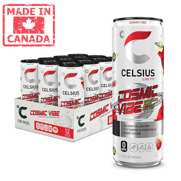 Celsius Cosmic Vibe Energy Drink 355ml/12oz (12/Case)