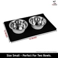 thumbnail image 6 of DogBuddy Dog Food Mat - Waterproof Dog Mat for Dog Bowls, Silicone Mat for Dog Food and Water Bowl, Rubber Dog Bowl Mat with Edges, Nonslip Pet Food Mat, Dog Feeding Mat (Small: 19"x12", Black), 6 of 8