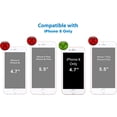 thumbnail image 3 of iPhone 8 Case, Slim Heavy Duty Dual Layer Protection Cover Heavy Duty Case for iPhone 8 Only (2X Glass Screen Protector Included) - Gun Metal, 3 of 8