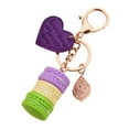 thumbnail image 1 of LLavero de aleación para mujer, reemplazo Adorable portátil, bolso decorativo para teléfono, ropa, llavero, adorno colgante con decoración de Ropa, zapatos y accesorios Miscelánea Púrpura Amarillo Qarigey AP014108-01, 1 of 6