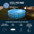 thumbnail image 4 of Bestway Steel Pro MAX 15'x42" Metal Frame Above Ground Pool Set w/Color-Changing LED Light, 4 of 12