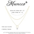 thumbnail image 3 of Gargantilla MEVECCO chapada en oro de 18 quilates con capas de oro para mujer, 3 of 7